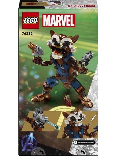 Konstruktorius LEGO® MARVEL ROCKET ir mažylis GROOT 76282 1