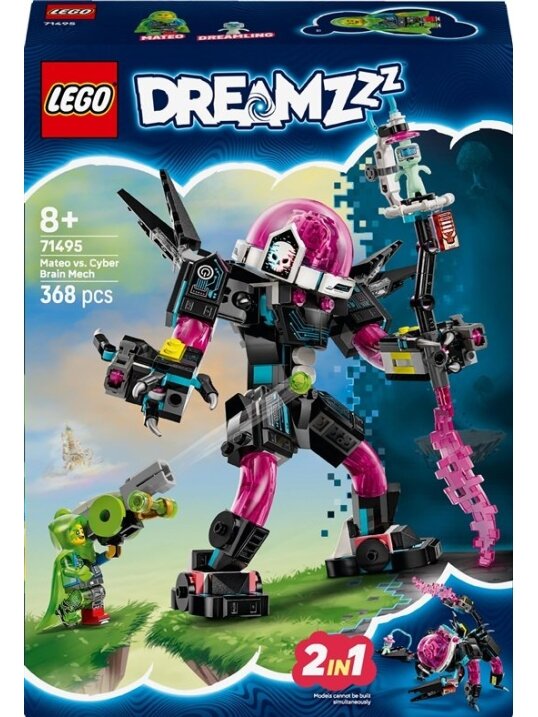 Konstruktorius LEGO® DREAMZzz Mateo vs. Cyber Brain Mech Konstruktorius LEGO® DREAMZzz Mateo vs. Cyber Brain Mech