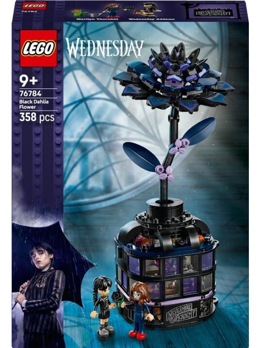 Konstruktorius LEGO® Wednesday Black Dahlia Flower 76784