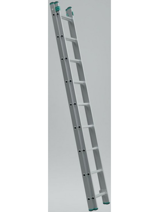 Kopėčios aliuminės, atremiamos, ištraukiamos, 2 dalių EUROSTYL | 2x9 pakopų 256-426cm (su stabilizatoriumi) Kopėčios aliuminės, atremiamos, ištraukiamos, 2 dalių EUROSTYL | 2x9 pakopų 256-426cm (su stabilizatoriumi)