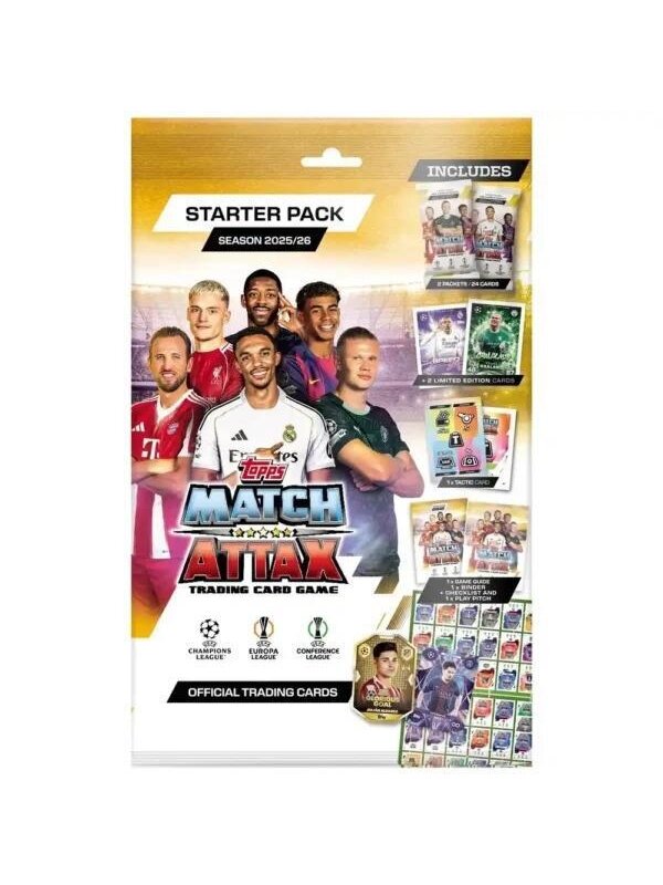 Kolekcinės kortelės Topps Match Attax 2025/26 Starter Kolekcinės kortelės Topps Match Attax 2025/26 Starter
