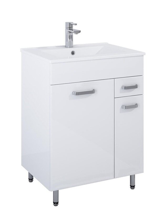 KOMPLEKTAS NIKA 60 CM BALTAS BLIZGUS KOMPLEKTAS NIKA 60 CM BALTAS BLIZGUS
