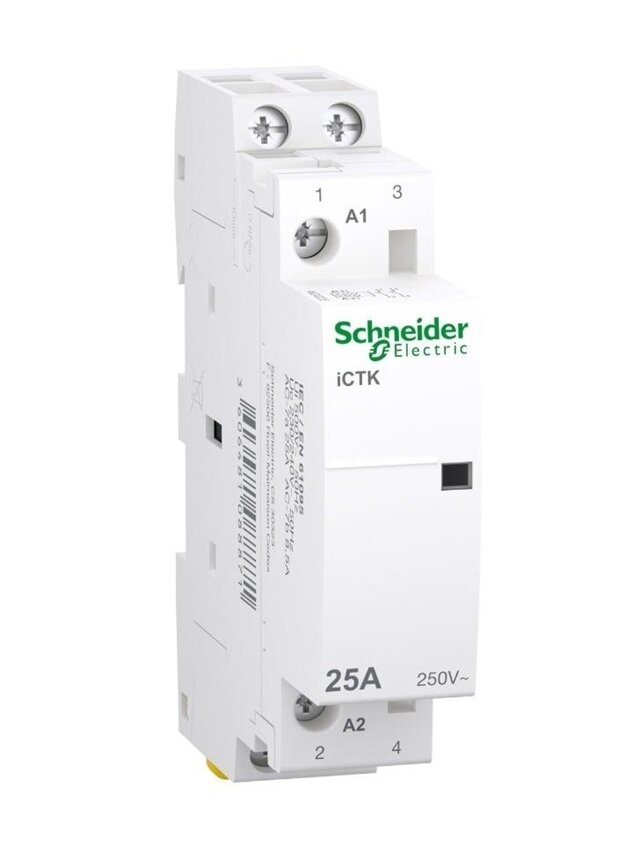 Kontaktorius Schneider Electric A9C40225, 2P, 25 A Kontaktorius Schneider Electric A9C40225, 2P, 25 A