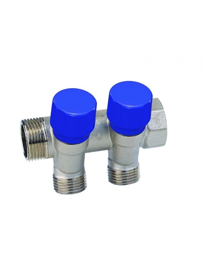 Kolektorius šalt. vand. 3/4"x1/2", 2 žiedų 1 Kolektorius šalt. vand. 3/4"x1/2", 2 žiedų 1