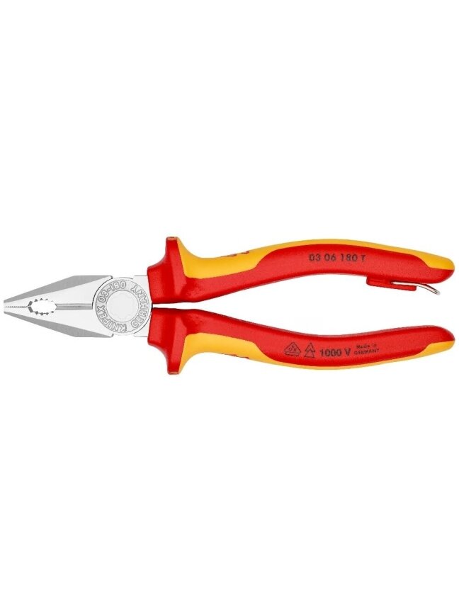 ⬡ Kombinuotos izoliuotos replės 180 mm VDE KNIPEX (0306180T, KNIPEX) ⬡ Kombinuotos izoliuotos replės 180 mm VDE KNIPEX (0306180T, KNIPEX)