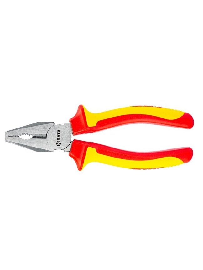 ⬡ Kombinuotos replės. Izoliuotos L=175 mm (S70332, SATA) ⬡ Kombinuotos replės. Izoliuotos L=175 mm (S70332, SATA)