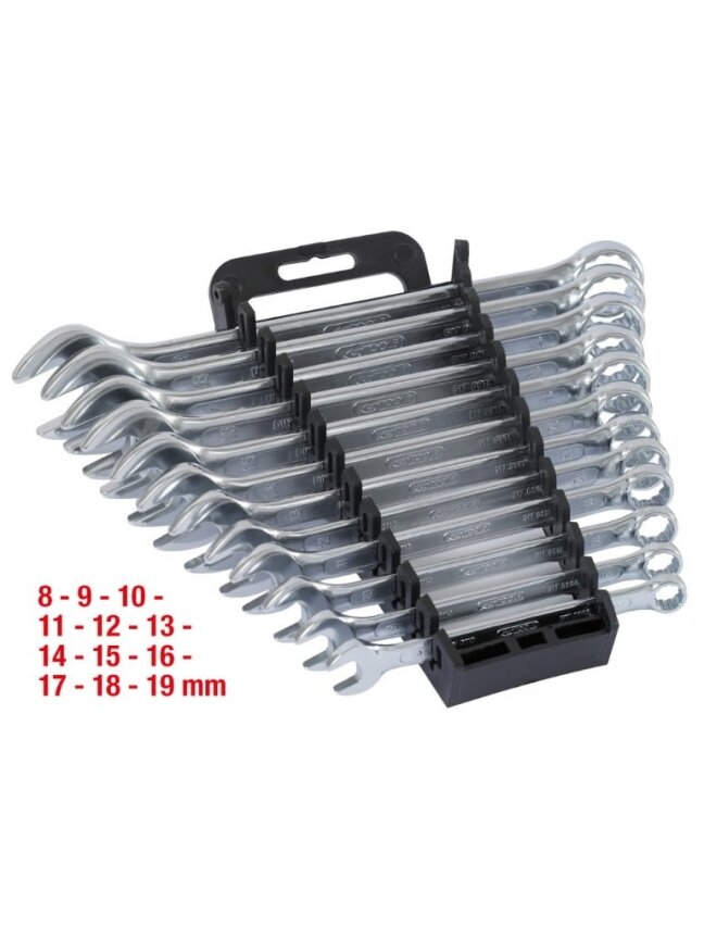 Kombinuotų raktų komplektas  8-19mm 12vnt, KS Tools