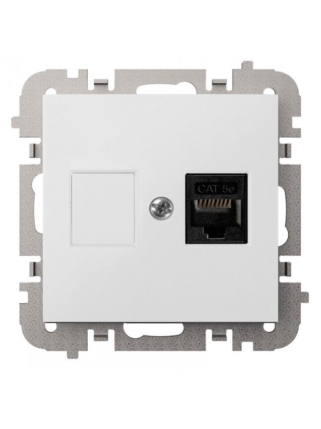 Kompiuterio lizdas ELEKTRO-PLAST VESTRA, baltos spalvos Kompiuterio lizdas ELEKTRO-PLAST VESTRA, baltos spalvos