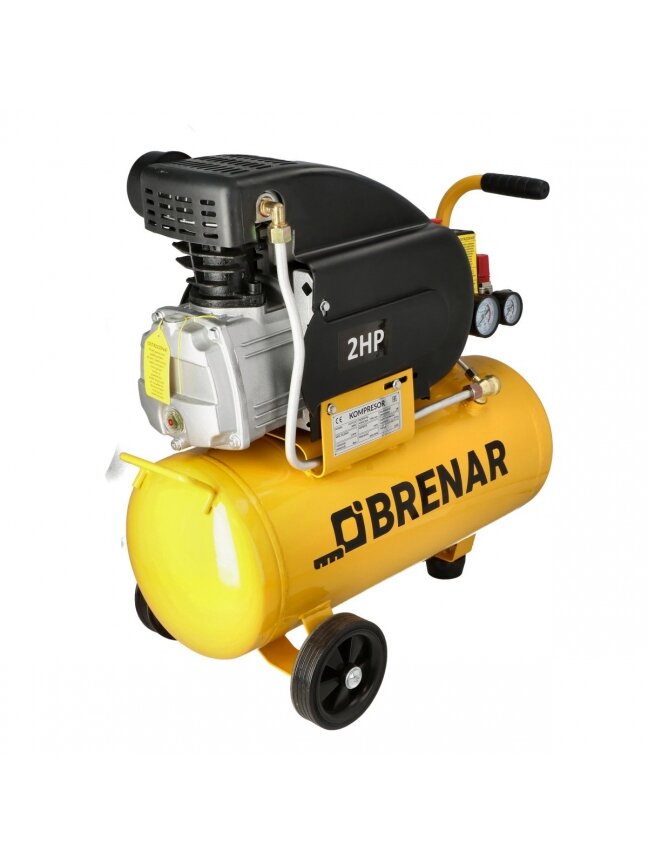 Kompresorius 24l, 8bar, 1.5kW, 198l/min Brenar
