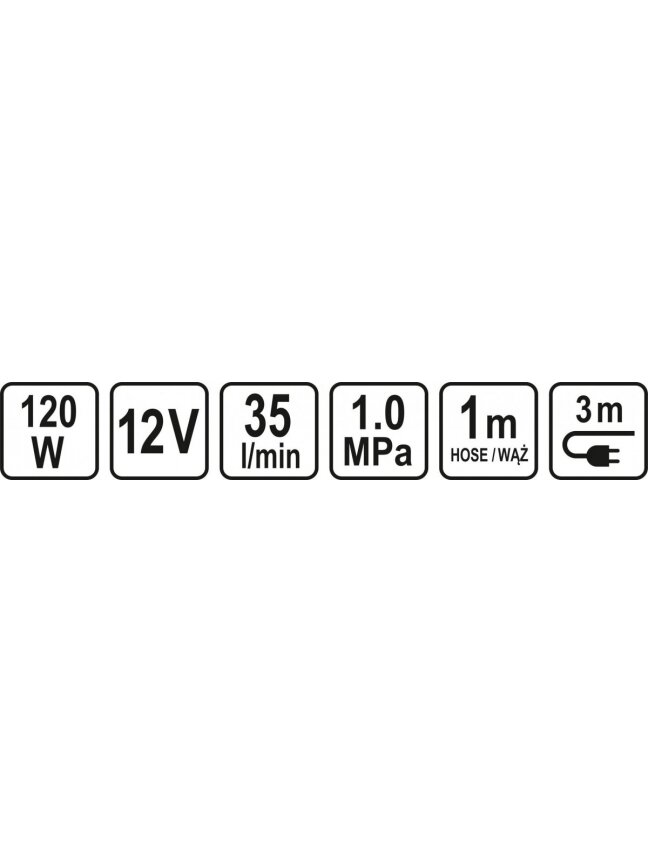 Kompresorius mašininis 12V 120W 150 PSI 1MPa 35l/min Sthor 3