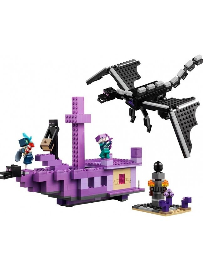 Konstr LEGO Minecraft Enderio drakonas Pabaigos laivas 21264 2 Konstr LEGO Minecraft Enderio drakonas Pabaigos laivas 21264 2