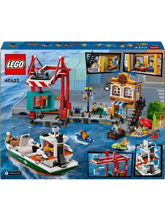 Konstrukt LEGO City Pajūrio uostas su krovininiu laivu 60422 1 Konstrukt LEGO City Pajūrio uostas su krovininiu laivu 60422 1