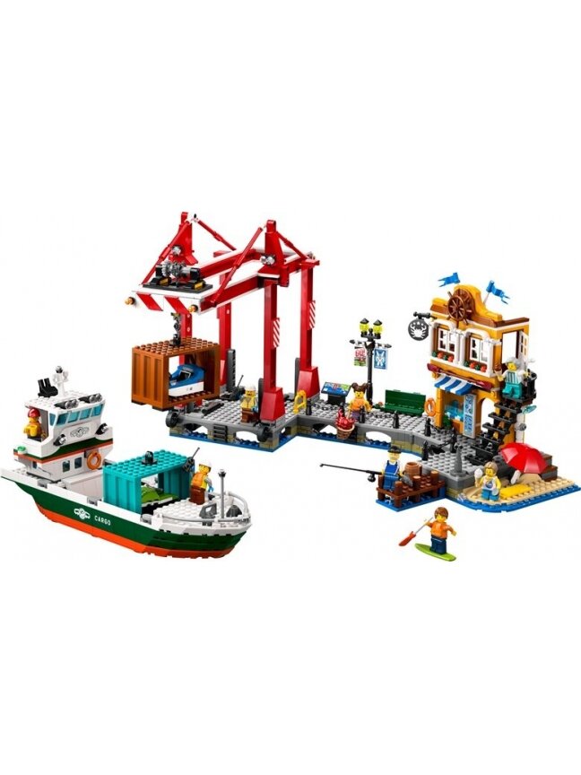 Konstrukt LEGO City Pajūrio uostas su krovininiu laivu 60422 2 Konstrukt LEGO City Pajūrio uostas su krovininiu laivu 60422 2