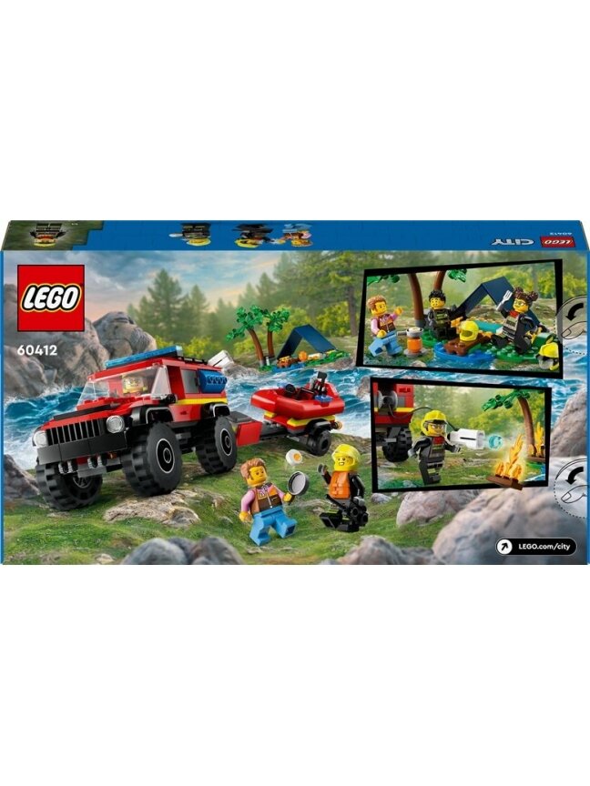Konstruktor City 4x4 ugniagesių visureig su valtimi 1 Konstruktor City 4x4 ugniagesių visureig su valtimi 1