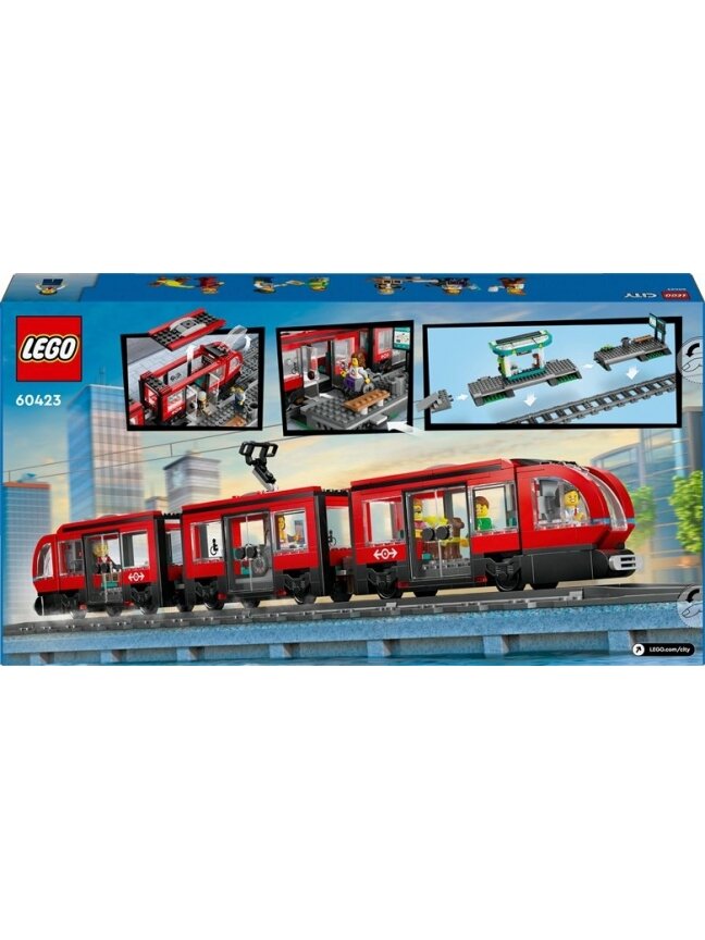 Konstruktorius LEGO® City Miesto tramvajus ir stotelė 60423 1 Konstruktorius LEGO® City Miesto tramvajus ir stotelė 60423 1