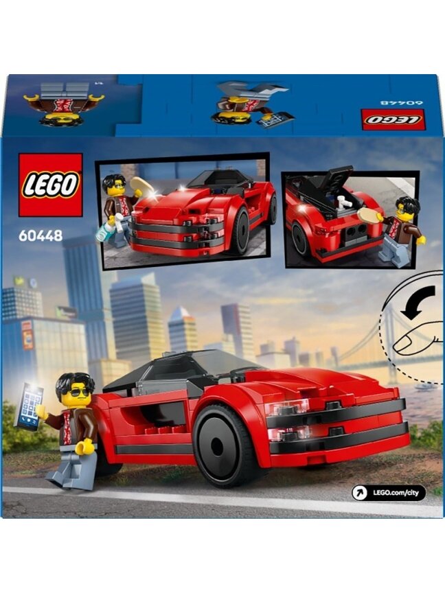 Konstruktorius LEGO® City Red Sports Car 60448, 109 vnt. 1 Konstruktorius LEGO® City Red Sports Car 60448, 109 vnt. 1
