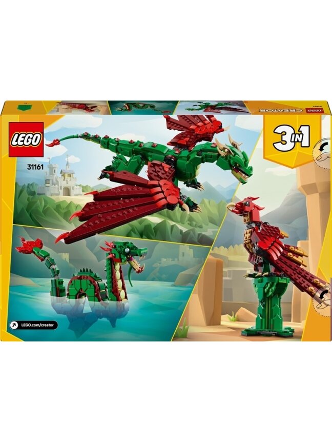 Konstruktorius LEGO® Creator 3in1 Viduramžių drakonas 31161 1 Konstruktorius LEGO® Creator 3in1 Viduramžių drakonas 31161 1