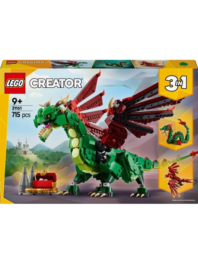 Konstruktorius LEGO® Creator 3in1 Viduramžių drakonas 31161