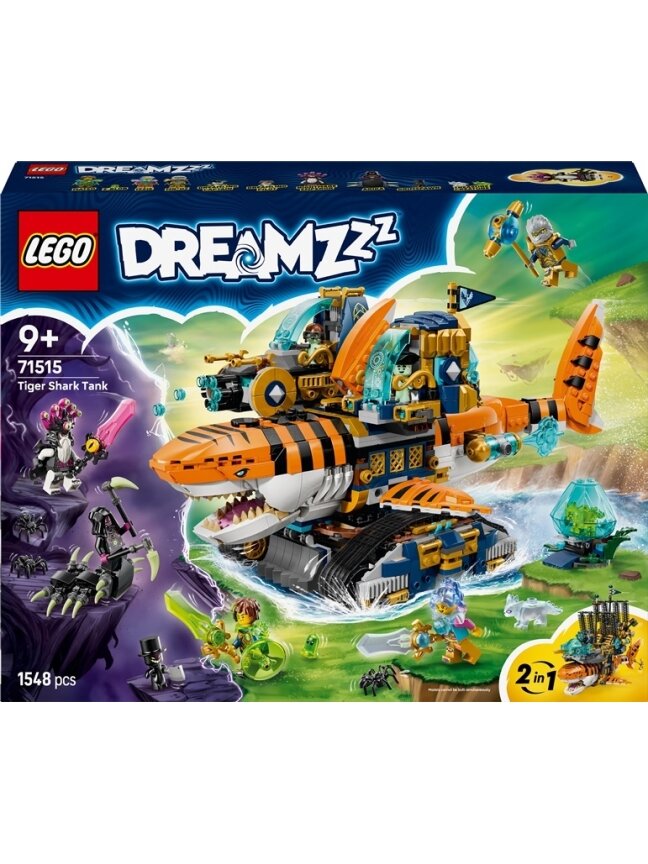 Konstruktorius LEGO® DREAMZzz Ryklių tankas 71515, 1548 vnt. Konstruktorius LEGO® DREAMZzz Ryklių tankas 71515, 1548 vnt.
