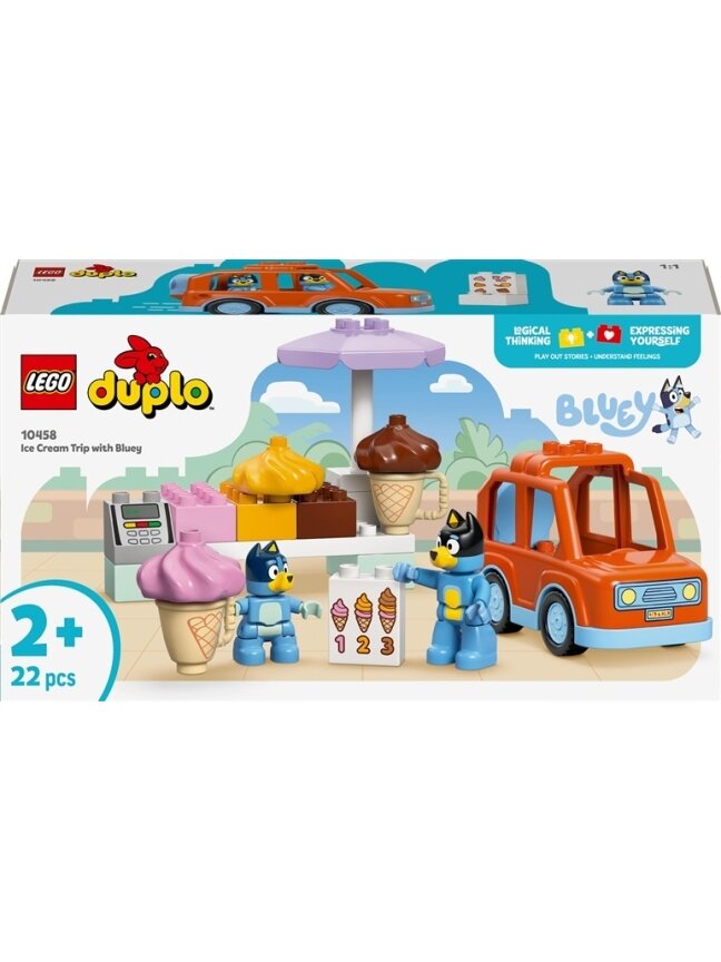Konstruktorius LEGO® DUPLO® Ice Cream Trip with Bluey 10458