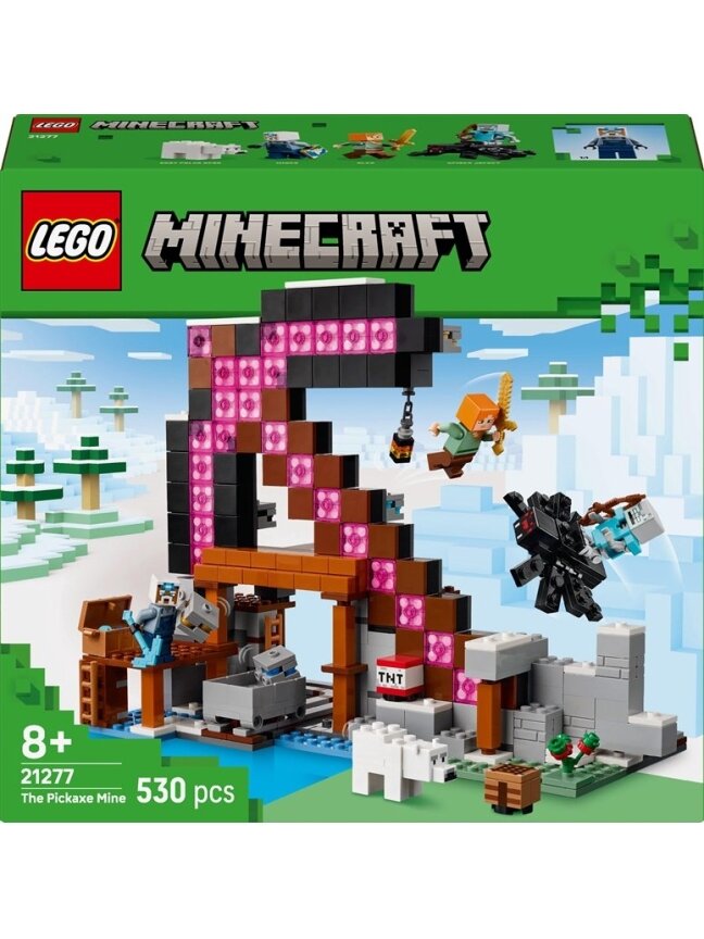 Konstruktorius LEGO® Minecraft The Pickaxe Mine 21277 Konstruktorius LEGO® Minecraft The Pickaxe Mine 21277