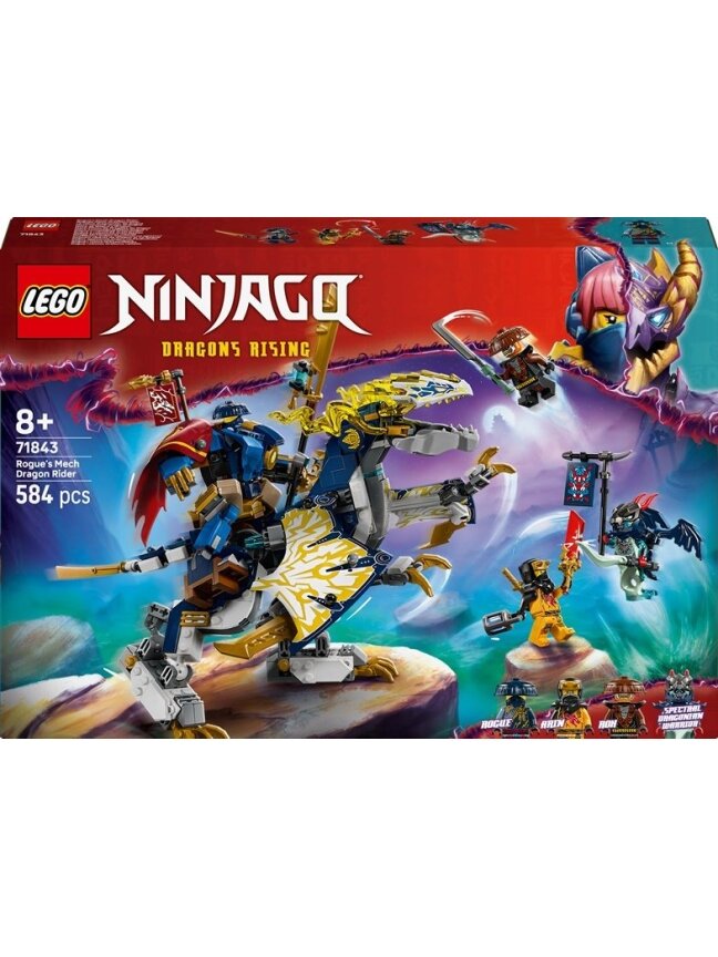 Konstruktorius LEGO® Ninjago Rogue’s Mech Dragon Rider 71843 Konstruktorius LEGO® Ninjago Rogue’s Mech Dragon Rider 71843