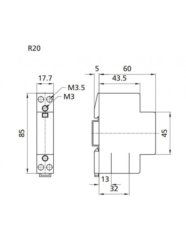 Kontaktorius Eti, 20A, 1.6kW 1 Kontaktorius Eti, 20A, 1.6kW 1