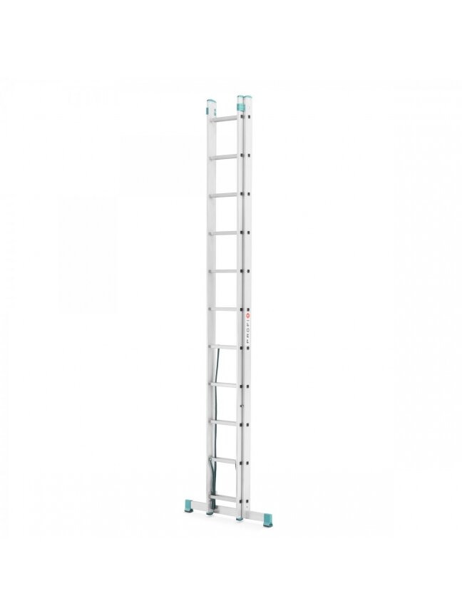 Kopėčios aliuminės, universalios, dvipusės, ištraukiamos, 2 dalių EUROSTYL | 2x11 pakopų 315-513cm 1 Kopėčios aliuminės, universalios, dvipusės, ištraukiamos, 2 dalių EUROSTYL | 2x11 pakopų 315-513cm 1