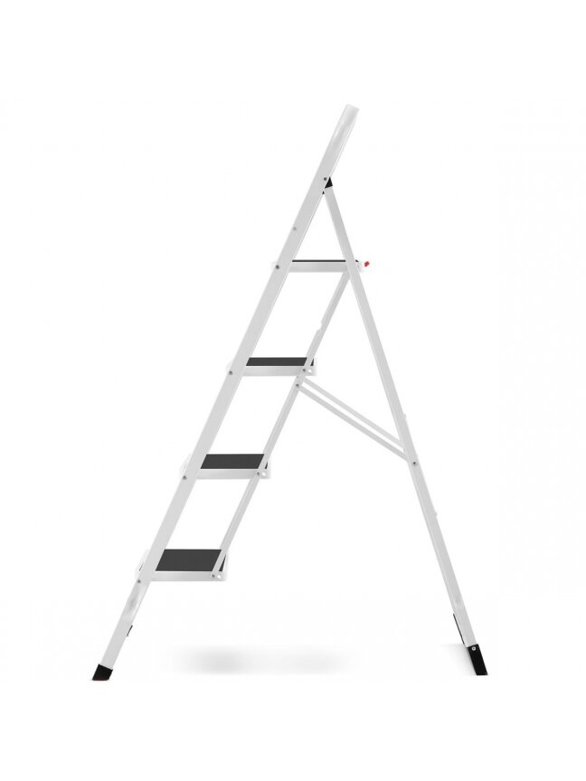 Kopėčios plieninės buitinės Higher | 4 pakopų (baltos) 4