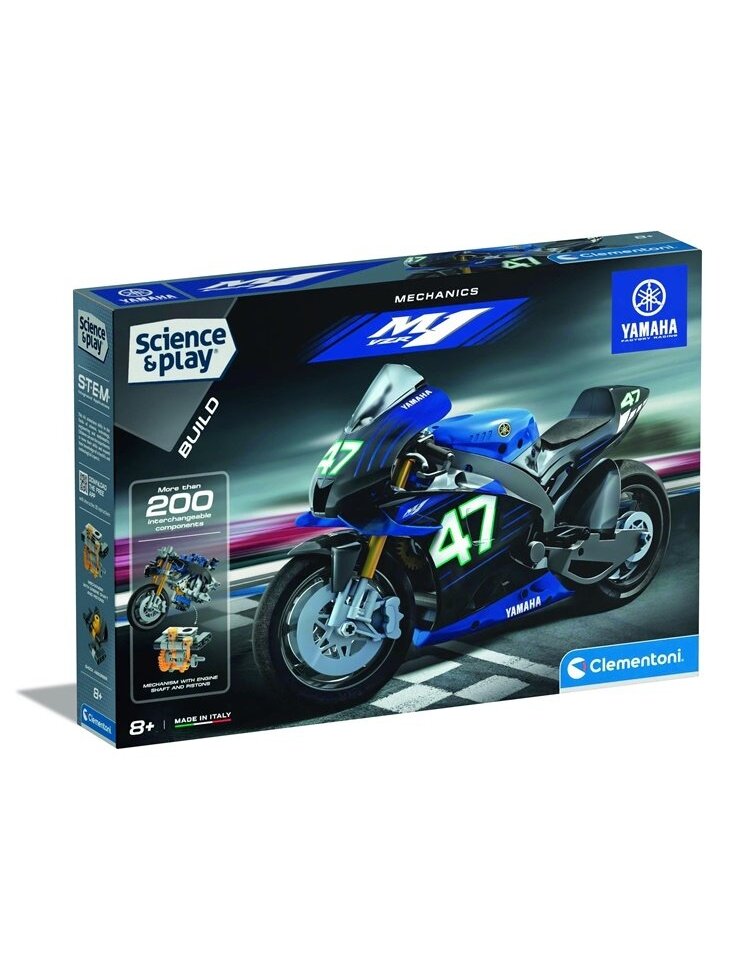 Konstruktorius Clementoni YAMAHA 75084BL, plastikas 1 Konstruktorius Clementoni YAMAHA 75084BL, plastikas 1