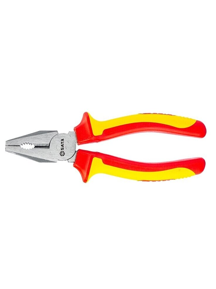 ⬡ Kombinuotos replės. Izoliuotos L=200 mm (S70333, SATA)
