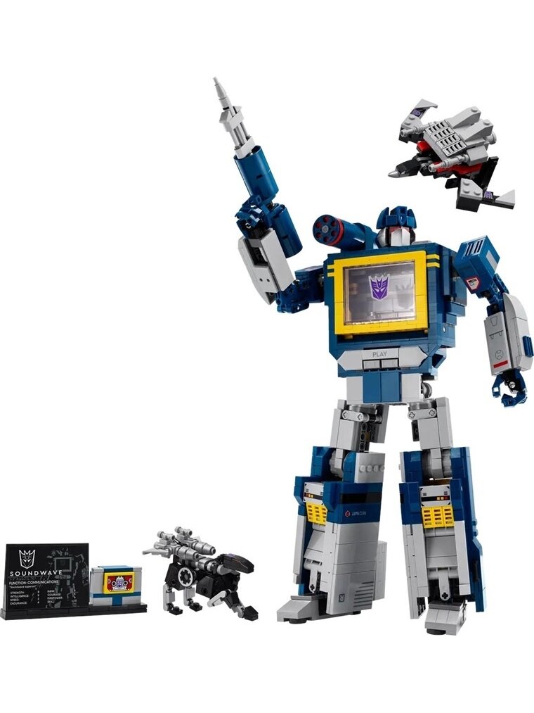 KONSTR LEGO TRANSFORMERS SOUNDWAVE 10358 2 KONSTR LEGO TRANSFORMERS SOUNDWAVE 10358 2
