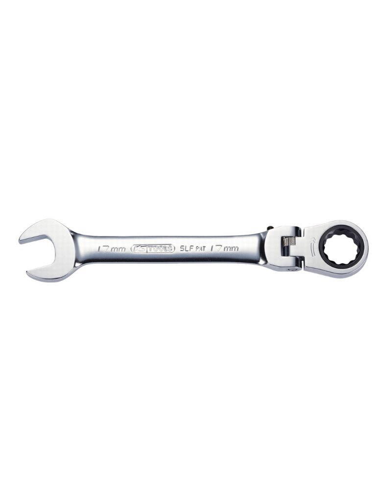Kombinuotas terkšlinis raktas lanksčia galvute GEAR+ 14mm, KS Tools