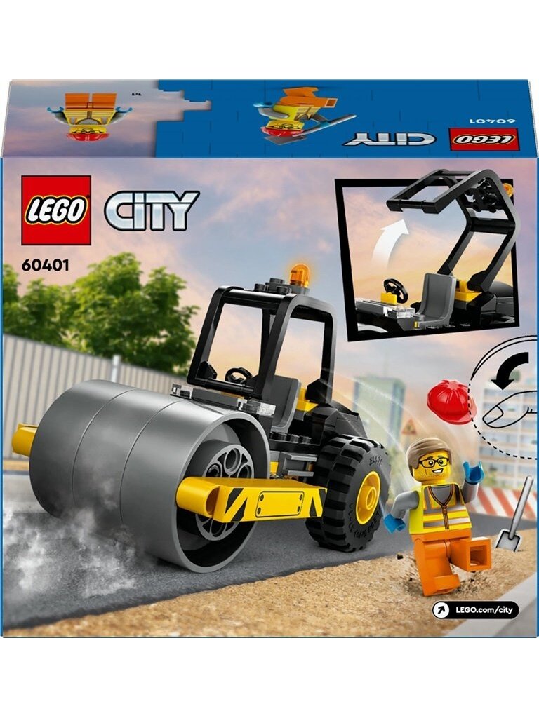 Konstruktorius LEGO® City Statybinis kelio volas 60401 1 Konstruktorius LEGO® City Statybinis kelio volas 60401 1