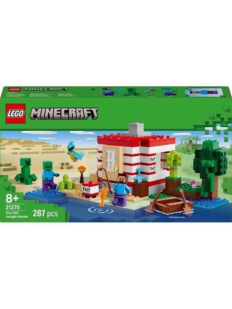 Konstruktorius LEGO® Minecraft The TNT Jungle House 21275 Konstruktorius LEGO® Minecraft The TNT Jungle House 21275