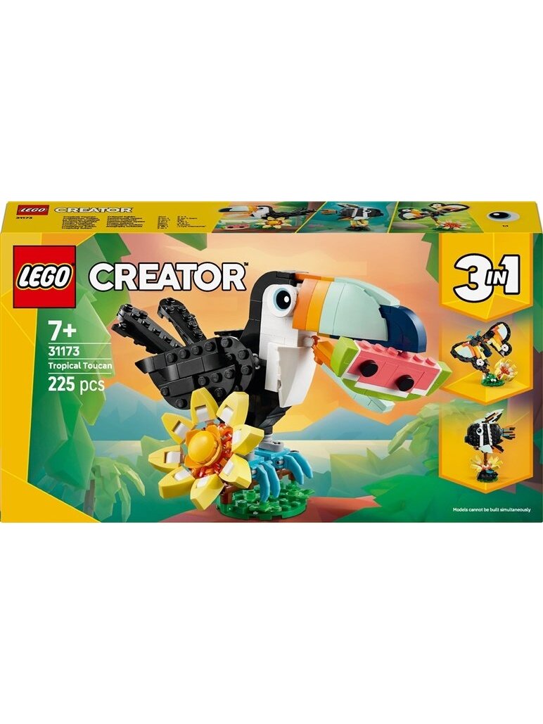 Konstruktorius LEGO 3in1 Wild Animals: Tropical Toucan 31173 Konstruktorius LEGO 3in1 Wild Animals: Tropical Toucan 31173