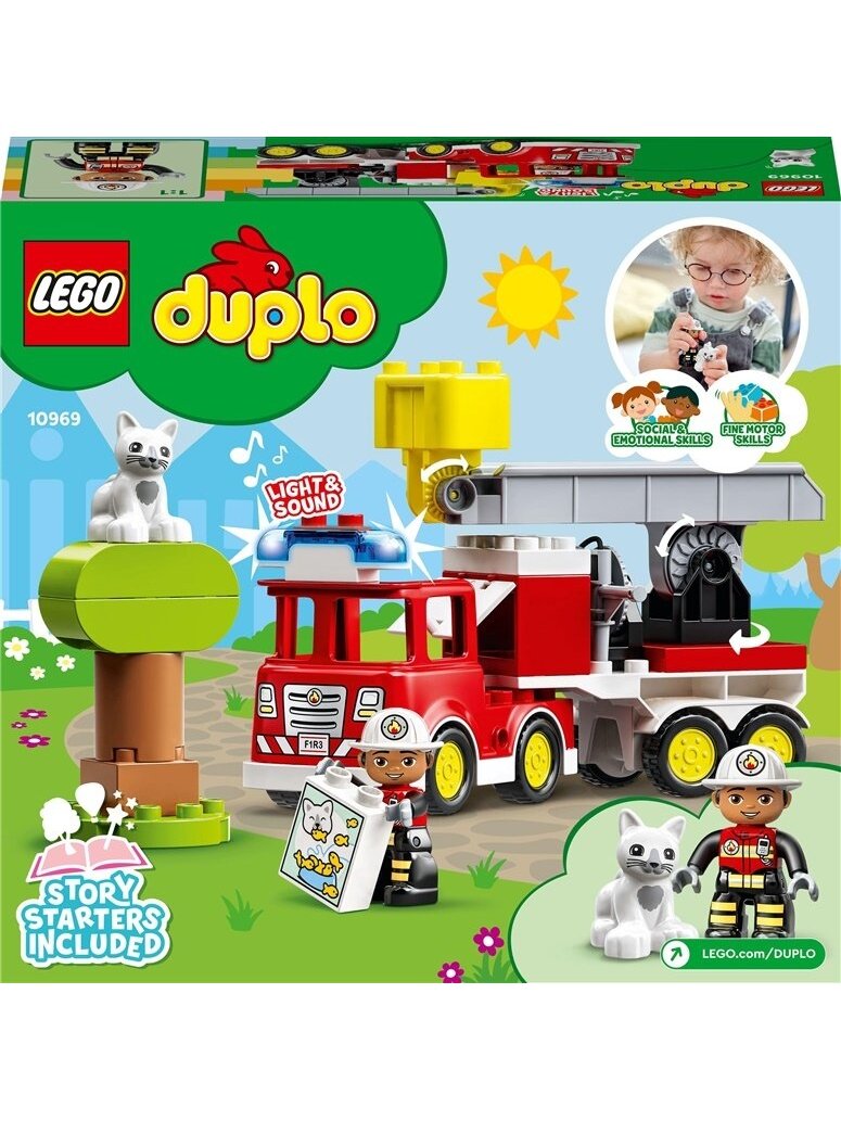 Konstruktorius LEGO Duplo Ugniagesių automobilis 10969 1