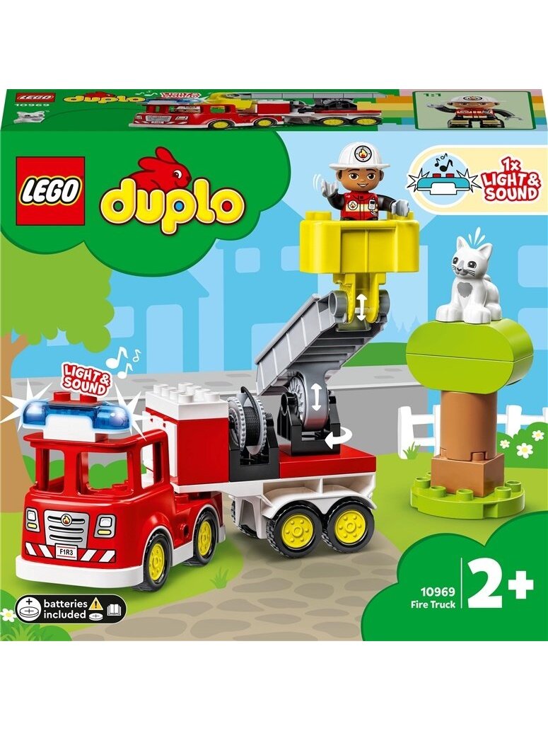 Konstruktorius LEGO Duplo Ugniagesių automobilis 10969 Konstruktorius LEGO Duplo Ugniagesių automobilis 10969