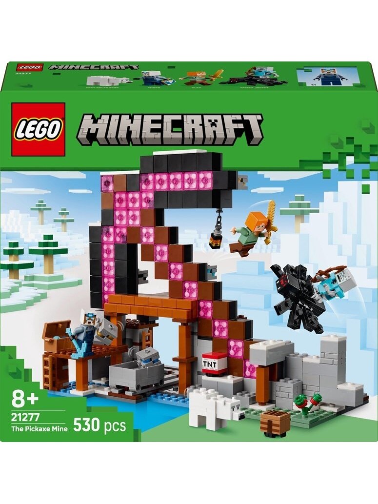 Konstruktorius LEGO® Minecraft The Pickaxe Mine 21277 Konstruktorius LEGO® Minecraft The Pickaxe Mine 21277