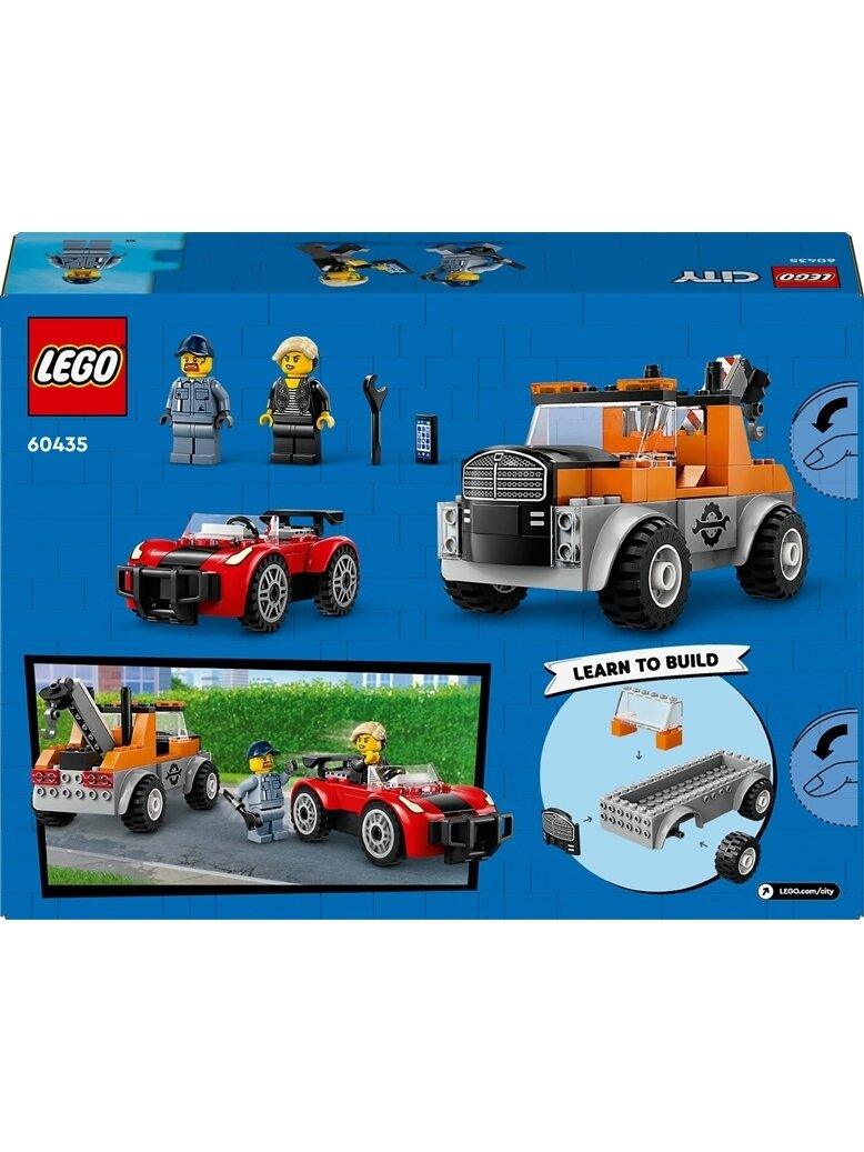 Konstrukt LEGO City Vilkikas ir sport automob remontas 60435 1