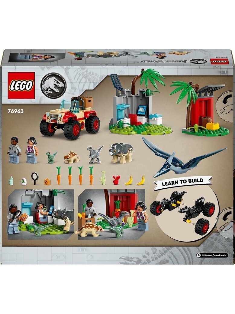 Konstruktorius jurassic World Dinozauriukų gelbėjimo centras 1