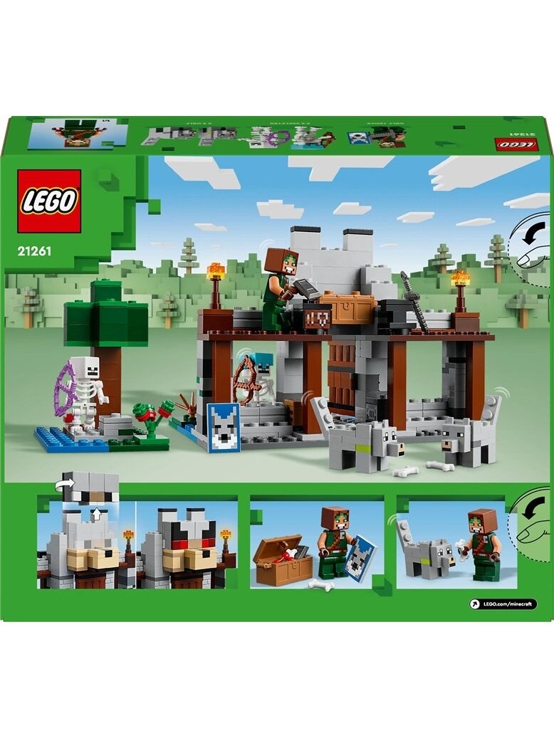 Konstruktorius LEGO® Minecraft Vilkų tvirtovė 21261 1
