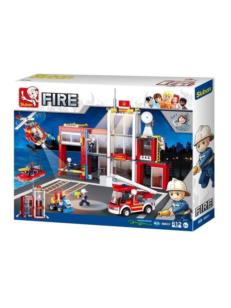 Konstruktorius Sluban Sluban Fire Fire Station M38-B0631 Konstruktorius Sluban Sluban Fire Fire Station M38-B0631