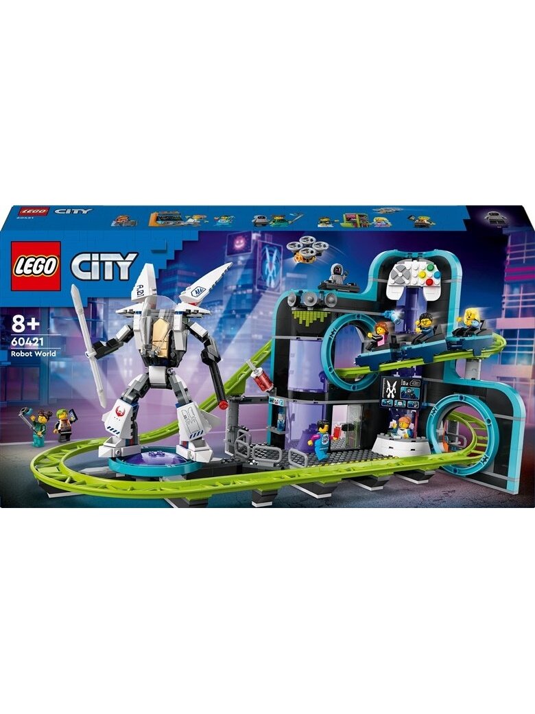 Konst LEGO City Robotų pasaulio linksm kalnelių parkas 60421 Konst LEGO City Robotų pasaulio linksm kalnelių parkas 60421