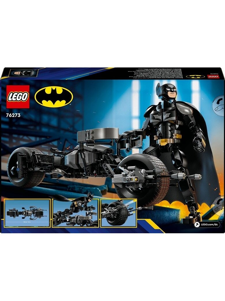 Konstr LEGO Betmen konstruojama figūrėlė ir motociklas 76273 1 Konstr LEGO Betmen konstruojama figūrėlė ir motociklas 76273 1