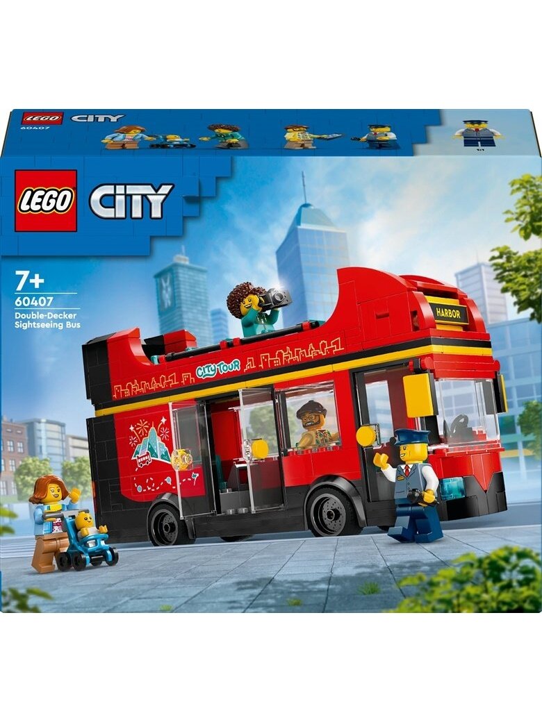 Konstr LEGO City Raudonas dviaukštis apžvalgos autobus 60407