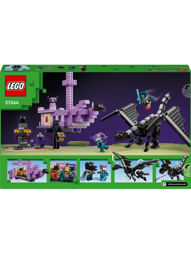 Konstr LEGO Minecraft Enderio drakonas Pabaigos laivas 21264 1