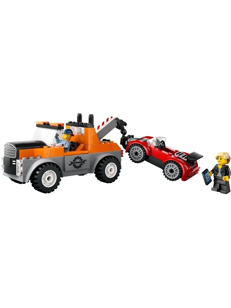 Konstrukt LEGO City Vilkikas ir sport automob remontas 60435 2