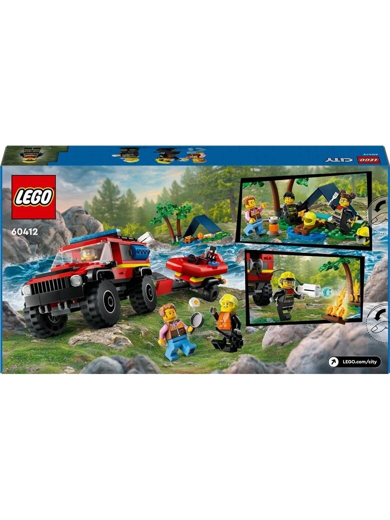 Konstruktor City 4x4 ugniagesių visureig su valtimi 1 Konstruktor City 4x4 ugniagesių visureig su valtimi 1