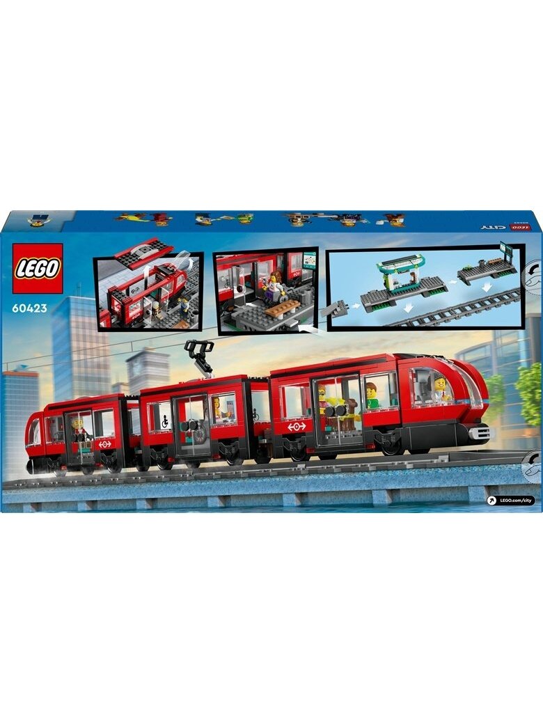 Konstruktorius LEGO® City Miesto tramvajus ir stotelė 60423 1 Konstruktorius LEGO® City Miesto tramvajus ir stotelė 60423 1